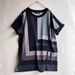 Lady’s Fashion レディース　半袖ニット　ドロップショルダー　M-L