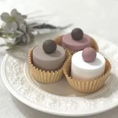 木のおままごと ミニチュアカップケーキ 3個セット#5