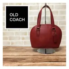 COACH オールドコーチ ハンドバック ミニバック レッド レザー レディース