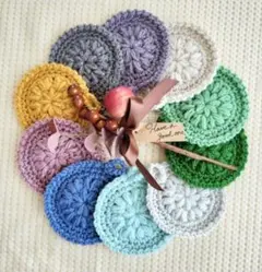 Handmade　アクリルたわし　ふっくらサークル