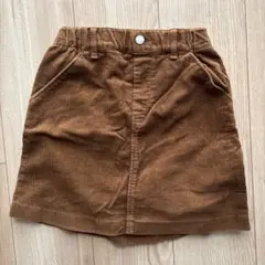 UNIQLO コーデュロイ スカート 130 ブラウン