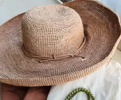 サンアルシデ　ラフィア　sans Arcidet MAGNOLIA HAT