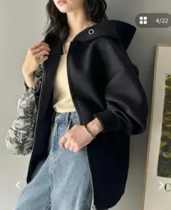 5−1【クラシカルエルフ】ダンボールbigシルエットジップパーカー
