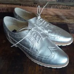 MACKINTOSH レースアップシューズ ドレスシューズ シルバー 23cm