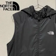 THE NORTH FACE ベスト 刺繍ロゴ ブラック レディース