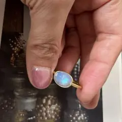 ⭐︎MOON⭐︎様エチオピアンオパール リング 指輪 14kgf オパール