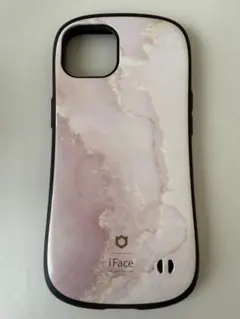 iFace iPhone13ケース マーブル ピンク
