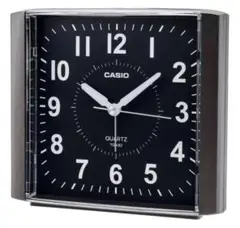 CASIO 目覚まし時計 黒 アナログ スタンダード スヌーズ ライト付き