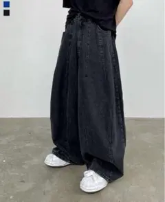 [huecloset] Black Pumpkin denim