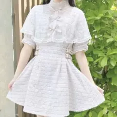 ROJITA ロジータ トリプルリボンツイードケープワンピース