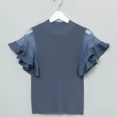 フレイアイディー ラッフルスリーブハイネックプルオーバー