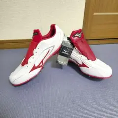 【未使用】Mizunoクロスアシスト CQ 26cm ホワイト/レッド スパイク