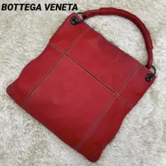 【BOTTEGA VENETA】ハンドバッグ 柔らかレザー レッド A4