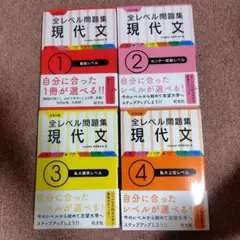 現代文 全レベル問題集 4冊セット　旺文社
