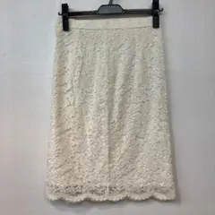 ルルウィルビー レーススカート 2 白 生成り 美品 ANAYI アナイ取扱い