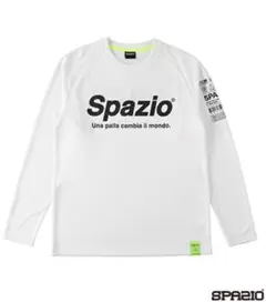 Spazioロゴロングプラシャツ　ホワイト　L