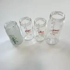 哺乳瓶　ガラス　ピジョン　Pigeon 4本セット