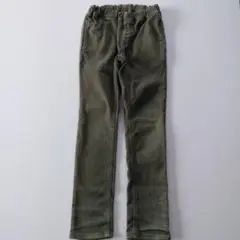 130㎝ Moujonjon カーキ ストレッチパンツ