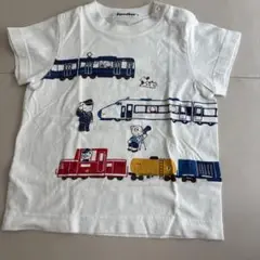 familiar 電車プリント Tシャツ 90