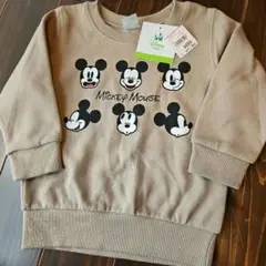 Disney ミッキーマウス裏起毛 トレーナー 90センチ♡新品、タグ付き