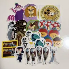 香港ディズニーランド　ステッカー　ポストカード