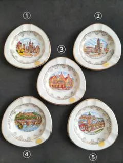 【未使用品】 西ドイツ 陶器製 プレート 小皿 絵皿 単品購入OK