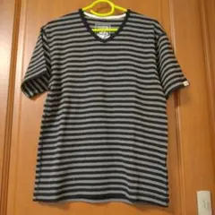HK WORKS LONDON ストライプ Tシャツ M