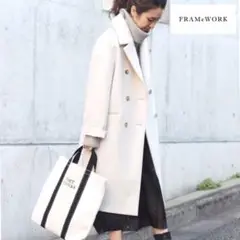 美品✨ FRAMeWORK ハミルトンウール ダブルチェスターコート 38 M