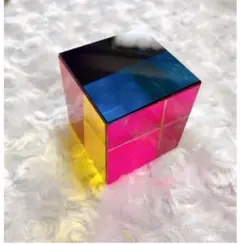 お洒落⭐️プリズムキューブ 人工水晶製 インテリア リラクゼーション【新品】