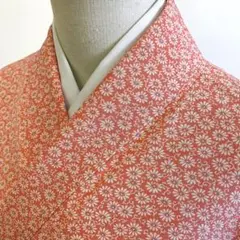 【春】15213o 着物 小紋 小花尽くし文様 お洒落 しつけ付き