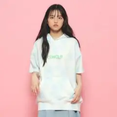 PINK-latte フード付きオーバーサイズパーカー