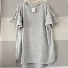 【タグ付き新品未使用】アメリカンホリック　ティアード袖フリルチュニック　グレー