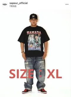 【SAPEur】×浜田雅功 ツアーT XL 黒