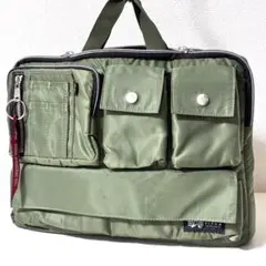 【未使用級】ALPHA INDUSTRIES バッグ セージグリーン　2way