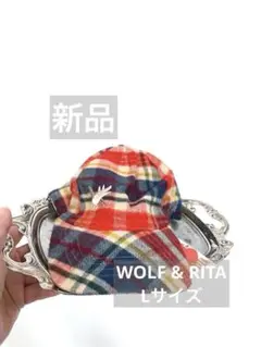 セール⚫︎WOLF & RITA⚫︎チェックのキャップ 帽子 L