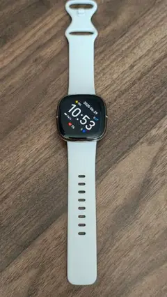 【Suica対応】Fitbit Sense ルナホワイトおまけ付き