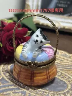 リモージュボックス　猫 ネコ - リモージュボックス専門店 Limoges Petit Lapin deux