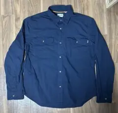 Timberland ネイビー ワークシャツ 長袖 XL
