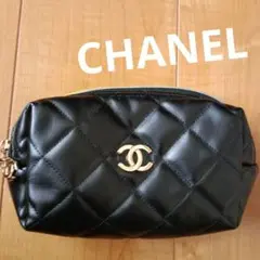 CHANEL　ポーチ　マトラッセ　キルティング　ココマーク　ノベルティ