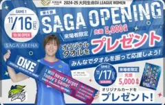 SAGA久光スプリングス 限定マフラータオル