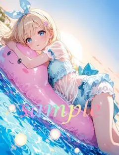 c196 美少女 かわいい イラスト 下着 コスプレ セクシー A4ポスター