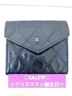 早い者勝ち!CHANEL ブラックレザー コインケース