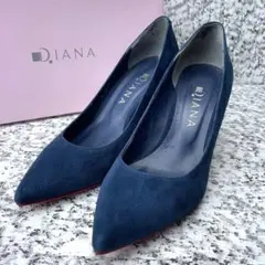 S609【DIANA】パンプス スエード レッドソール ポインテッドトゥ