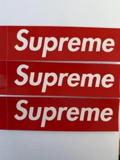 Supreme ステッカー 3枚セット 赤