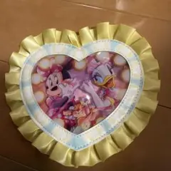 ミニー デイジー クラリス ハート型ポーチ