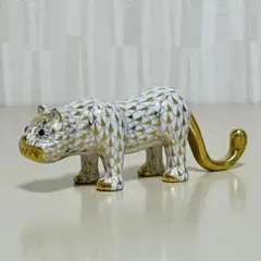 Herend ヘレンド 干支 2010年 寅 フィギュリン 置物 ゴールド