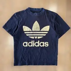 adidas 90s Tシャツ トレフォイルロゴ 古着 黒 Lサイズ