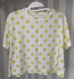 お値下げGU グリーンドットTシャツ