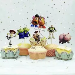 トイストーリー　ケーキトッパー　お祝い　誕生日　バースデー　ピック