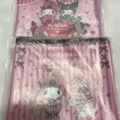 My Melody & Kuromi 50周年 フラットポーチ
